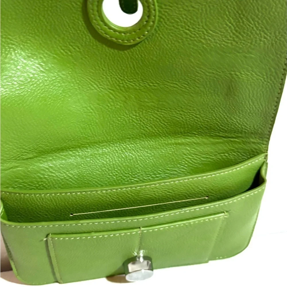 Handmade Vibrant Green Leather Wallet Set